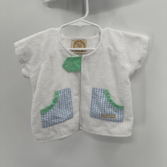 The Beaufort Bonnet Company Terry Cloth Bath Robe Snap 6-12 Months Lot of 2 - Picture 3 of 12